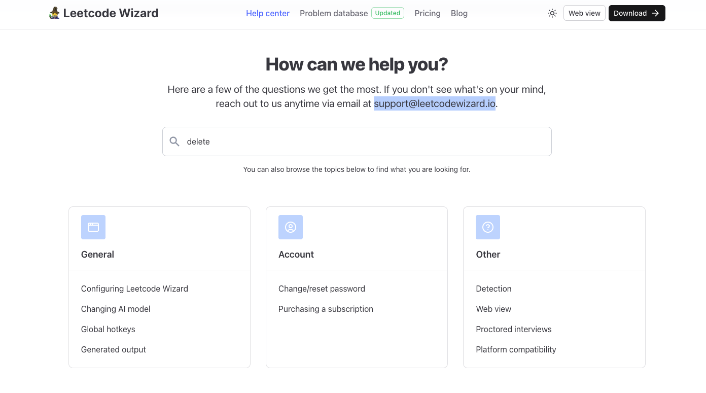 How do you unsubscribe, delete the account, and export your data?