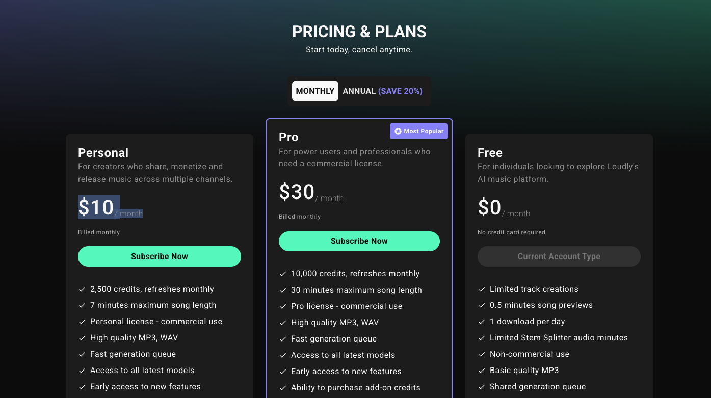 Is the pricing logical?
