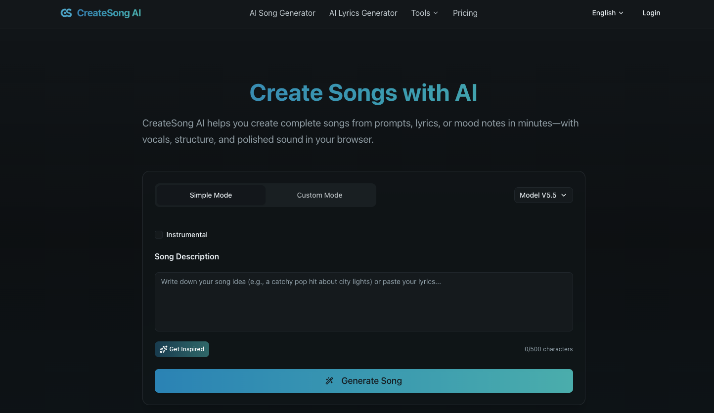 CreateSong AI