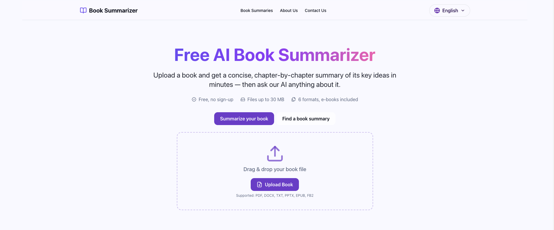 AI Book Summarizer