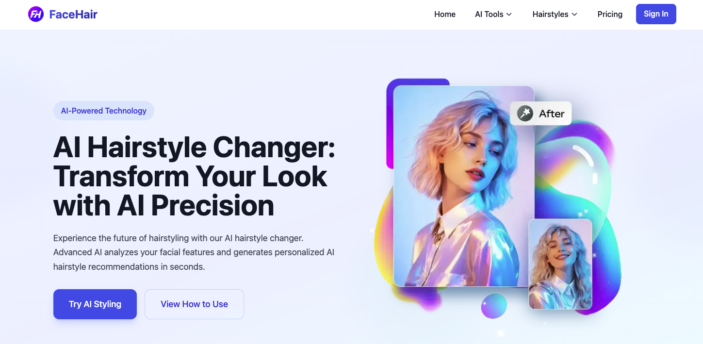 FaceHair.ai – AI Hairstyle Changer