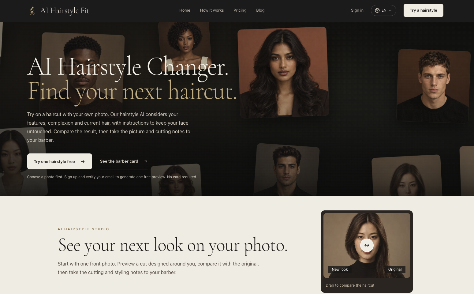 AI Hairstyle Fit
